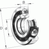 Шарикоподшипники радиально-упорные с четырехточечным контактом QJ3