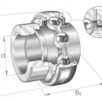 Закрепляемые подшипники GE..-KRR-B-FA164