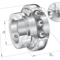Закрепляемые подшипники GE..-KTT-B