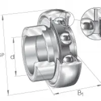 Закрепляемые подшипники GRAE..-NPP-B-FA125.5