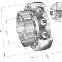 Закрепляемые подшипники GSH..-2RSR-B